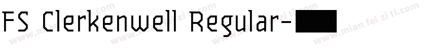 FS Clerkenwell Regular字体转换
